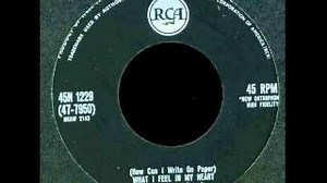 Jim Reeves ~ How Can I Write on Paper Chords (What I Feel In My Heart) - ChordU