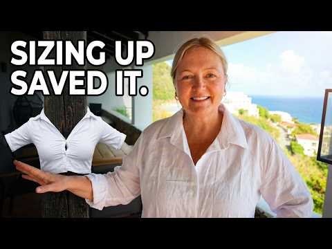 White blouse review | sizing up saved this purchase