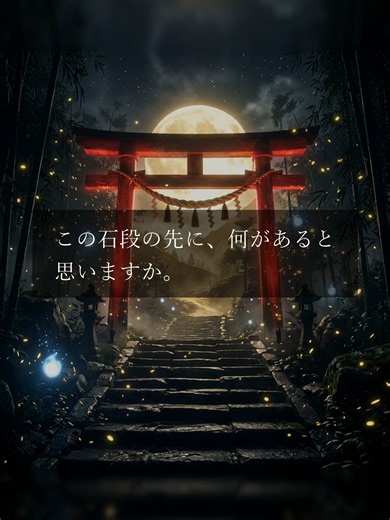 この動画にたどり着いた時点で、あなたは選ばれています - You were meant to find this video. The spirit world is calling ⛩️ この石段の先に、何があると思いますか——。 選ばれた人だけがたどり着く、竹林の奥に佇む鳥居。 月明かりに照らされた石段を一段ずつ登るたびに 過去に引きずられていた足が、少しずつ軽くなっていく。 竹林に揺れる青い光—— それは、あなたを今も見守っている大切な人からのサインです。 名前を、そっと思い浮かべてみてください。 その人は今も、あなたのそばにいます。 🌙 この鳥居は、ただの門ではありません。 今の自分と、これからの自分をつなぐ境界線です。 ✨ 鳥居の向こうで待っているもの ✨ ① 過去の傷が静かに浄化される ② 見えなかった道が月明かりに照らされて現れる ③ あなたが本当に望んでいた未来が動き始める 🙏 覚悟ができた人は「はい」とコメントしてください。 その一言が、あなたの新しい人生の一歩目になります。 💛「フォロー」してくれた方には、 明日もまた新しい道が示されます。 ⚡ 保存して、眠れ