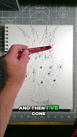 Floral Bouquet Painting Tutorial: Line & Wash Art!