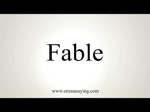 How To Pronounce Fable