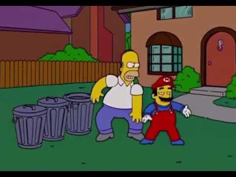 Simpsons Mario Scene Redubbed