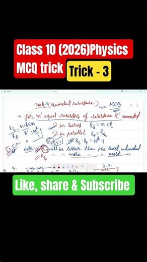 Physics Formula Trick in 30 Sec 😳 | 90% Students Don’t Know #cbseclass10 #icseclass10 #boardexam2026