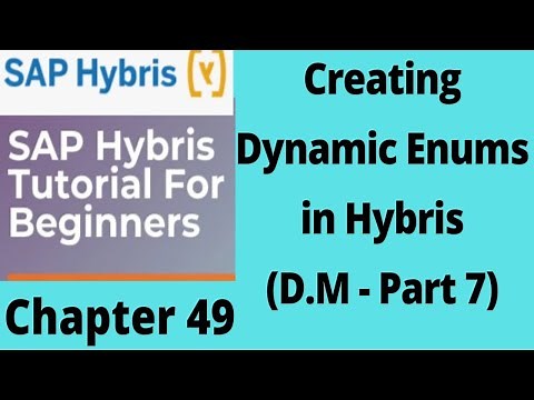dynamic enum in hybris | data modeling in hybris | hybris | sap hybris tutorial for beginners|Part49