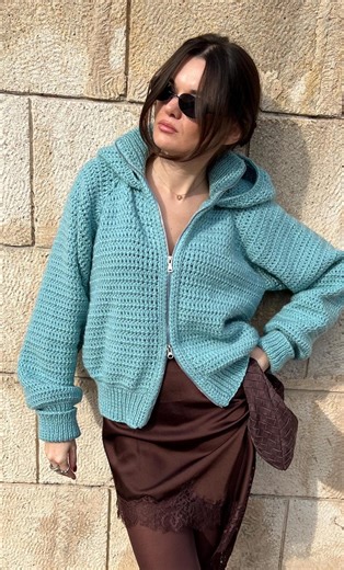 Crochet Bomber Jacket Pattern “tiffany” PDF - Etsy
