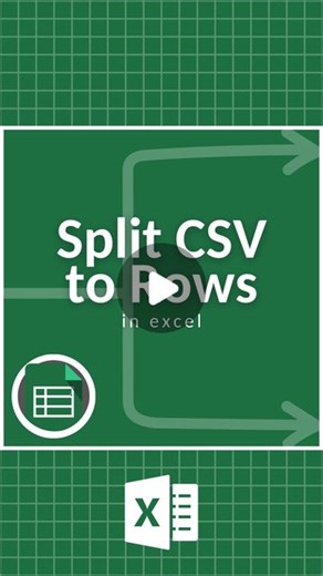CheatSheets on Instagram: "Split CSV to Rows in Excel‼️ Level up in Excel in one hour!!! 💃🏼 You’re invited to a FREE LIVE Excel class with Miss Excel! 🎉 Register Now + FREE Practice Workbooks: Click the Link in our Profile Bio! 🗓️ Date / Time: Tuesday, April 16 at 1:00 PM Eastern Time (ET) 📕 Topics: Pivot Tables & Data Visualization! 🗯️ Description: In this free LIVE 60-minute power-packed session, you will discover Miss Excel’s secret hacks to unleash the full power of Microsoft Excel! Mi
