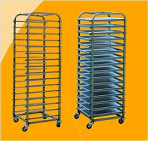 [Hot Item] Non Stick Bread Oven Plate Cart Bakery Cooling Rack Trolley Baking Tray 400*600 Trolley