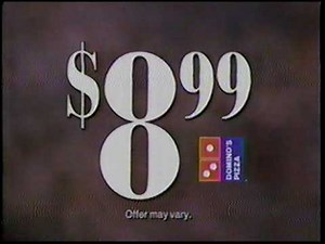 Dominos - 1990 Commercial