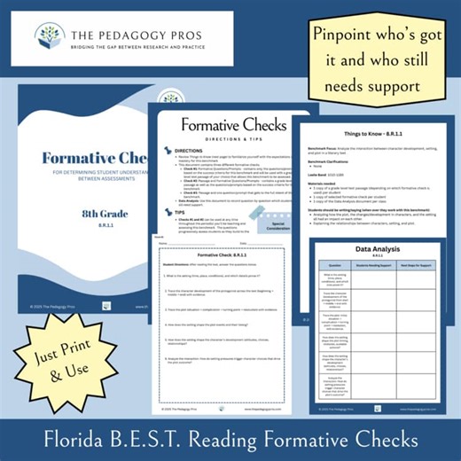 8.R.1.1 Formative Checks – Florida B.E.S.T. Reading