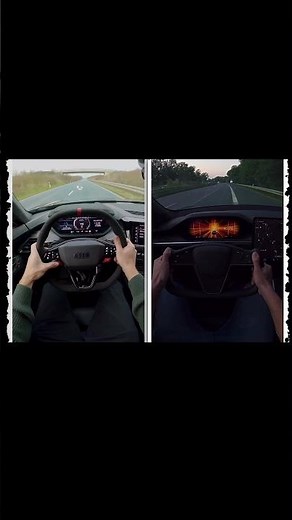 Audi E-Tron GT RS Perf vs. Tesla Model S Plaid #audi #tesla #automobile #pov #tech #speed #model