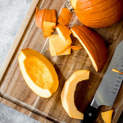 256K views | Kicking off #AKPumpkinWeek with my go-to way to dice up fresh pumpkin! Cooking with pumpkin can be intimidating, but it's easier than you think. Check out more ways to cut, cook, and puree pumpkin HERE: https://www.ambitiouskitchen.com/how-to-cook-a-pumpkin-homemade-pumpkin-puree/ | Ambitious Kitchen | Facebook