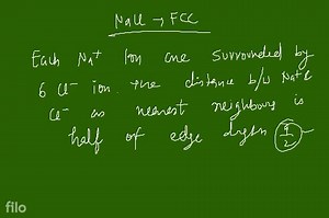 Second nearest neighbour distance of \mathrm{Na}^{ }in terms of... | Filo