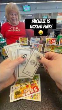 Michael is tickled pink while I open this bundle of flash for my mom ❤️💰 #bingo #asmr