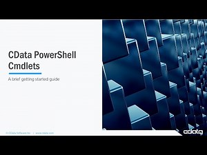 CData PowerShell Cmdlets - Getting Started
