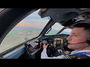 PILOT EYE VIEW - Epic Landing Crosswind Bucharest Airport RWY26L | Cockpit View | Airline Pilot Life