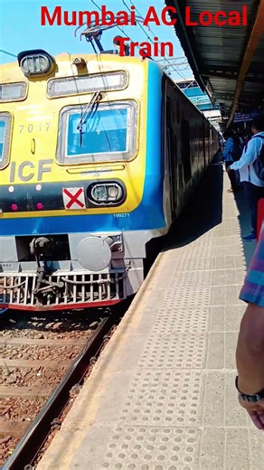 Mumbai AC Local Train Running status video #train #shorts #trending