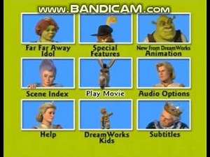 Shrek 2 DVD ~ Main Menu