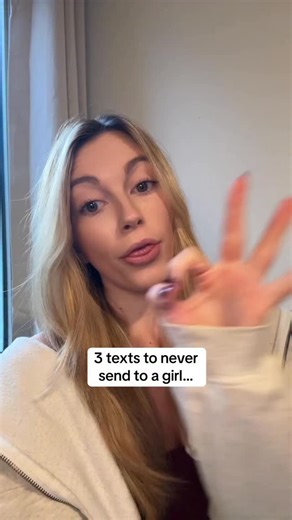 ⭒ Gracie Pleschourt ⭒ Dating Coach For Men on Instagram: "3 text messages to never send to a woman you’re into… #datingadviceformen #datingcoachformen #datingtipsformen"