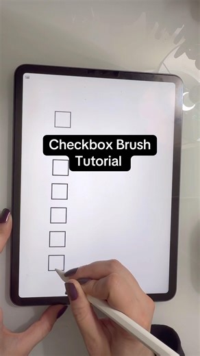Checkbox brush tutorial #procreate #ipadart