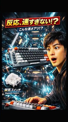 The response speed is so fast it's crazy! Introducing a keyboard with magnetic switches #FPS #Com...