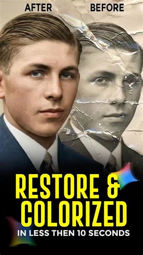 Old photo Restoration FREE AI Tools | Colorize and Repair Photos in 10 Seconds #ytshorts #aitools