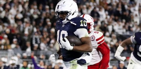 Penn State running back Nick Singleton goes on Day 3 of the 2026 NFL Draft; who took him?