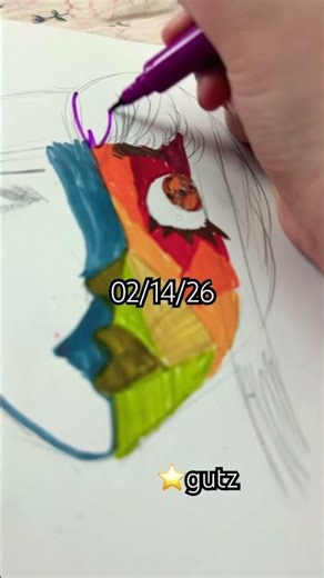 #art #abstract #cubism #colorful #markers #ena