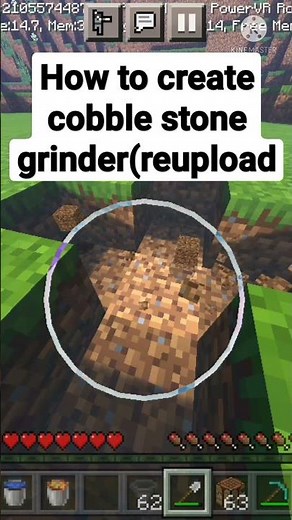 how to create cobble stone grinder Minecraft