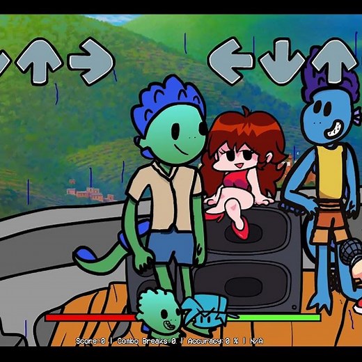 Luca in Friday Night Funkin Mode #3(Sea Monster LUCA VS Boyfriend)