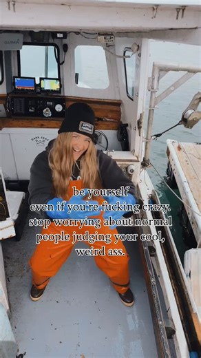 Salty Blonde • Fishing • Outdoors on Instagram: "Never change to be accepted by others. Stay weird. 🤪 Don’t make yourself small for anyone. Be that awkward, funny, intelligent, beautiful little weirdo that you are. Don’t hold back. Weird it out. 🫶🏼 . . . . . . . . . . . . . . . . . . . . #fishinglife #boatlife #coupleswhofish #fishingcouple #fisherman fishermen fisherwoman dance hightidesandgoodvibes dancelikenobodyswatching dancelikenooneswatching dancing icantdance soyouthinkyoucandance ins