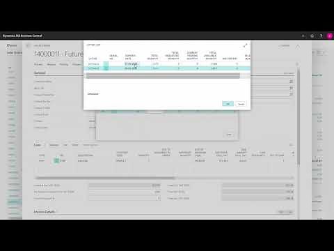 Assigning Lot and Serial Number - Microsoft Dynamics 365 Business Central