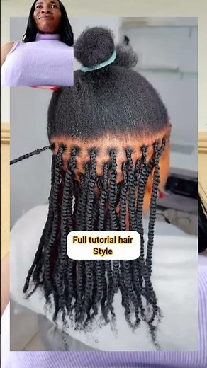 full tutorial twisting hair style