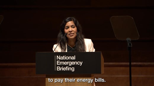The final of our expert briefings is Tessa Khan, founder and Executive Director of Uplift. Tessa provided a briefing on the energy transition - with some much needed clarity on the benefits of renewables versus the disadvantages of fossil fuels. Watch and share the full talk. https://www.youtube.com/playlist?list=PL6b0HBZ3v-IkuFdfsieHeQVvo2rDWoADE #nationalemergencybriefing #neb2025 #netzero #renewables #energy | National Emergency Briefing