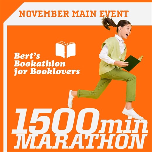 1500min MARATHON: You’ve sprinted, jumped, thrown, and vaulted—now it’s time for the ultimate test of endurance! Coach Bert is asking for one final push to the finish line! November’s challenge is to read for a total of 25 hours this month. That’s less than an hour a day, but the goal is consistency and commitment to cross the final podium! We know you have the stamina. Pick your biggest, best, or most satisfying book and settle in. Finish all 10 events and claim your prize! Go for Gold! 🥇 You 