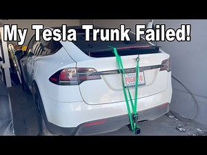 Tesla Model X Trunk Does Not Close!