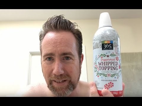 Shaving My Beard Off with Whipped Cream!