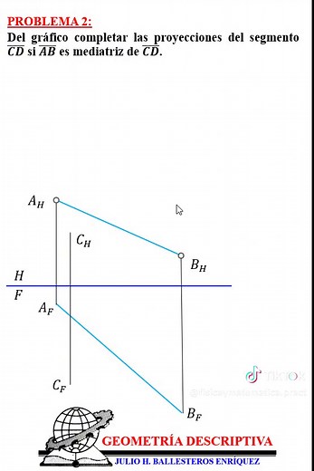 Geometría Descriptiva: Rectas en 2D