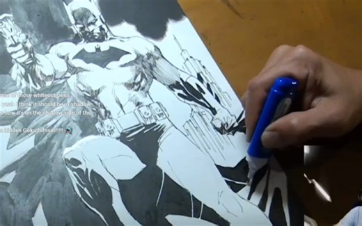 【美漫画师Jim Lee drawing Batman】 (Part 1)