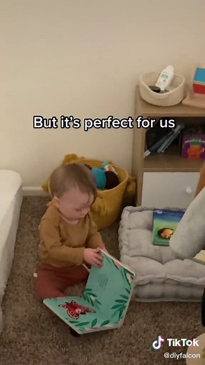 Check out the walls of our mini room inside our room. What do you think? #diy #handyman #montessori #parenting #lifehack #dadtok #momtok