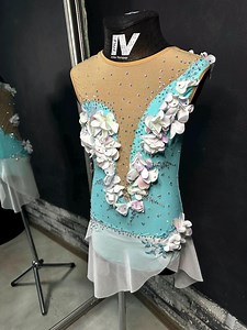 Rhythmic Gymnastic Leotard, Custom Handmade Competition Costume With Crystals, Dance & Acrobatics, Figure Skating, Rhinestone - Etsy