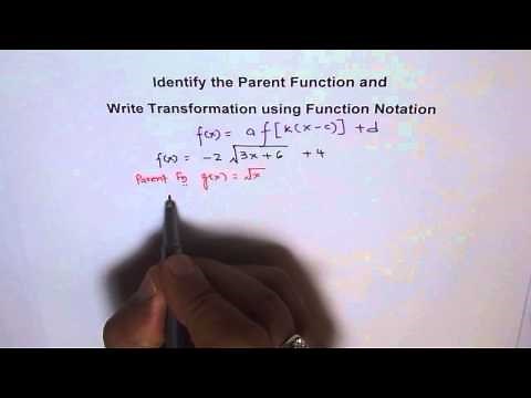 How To Write Transformation In Function Notation