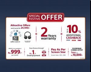 This festive season, avail exciting offers on Sony BRAVIA TVs. Get assured prizes on every purchase. Offers applicable on complete range* of LED, Smart, 4K & 4K UHD, Android & OLED TVs. For further details, visit: https://bit.ly/2mnLmYb #Sony #BRAVIA #OLED *T&C Apply | Sony India