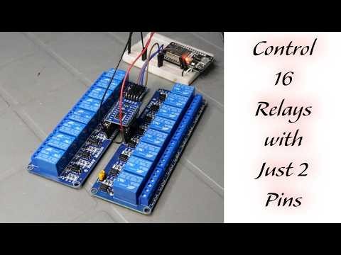 Control 16 Relays with ESP32 using PCF8575 | Full Tutorial + Code