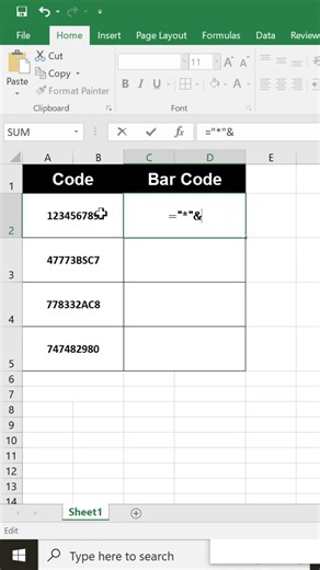 Add Code in Excel Formula Easily | Excel Code Formula Tutorial for Beginners