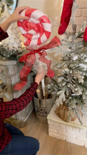 9.4K views · 84 reactions | Save this, these Giant DIY Lollipop Decorations are so fun for the holidays!   It’s amazing the things you can create with a pool noodle! Follow for more fun ideas and make sure to share this with a friend. ❤️#diychristmas #diyholidaydecor #holidaycrafts #christmasdiy #holidaydecor | Young Wild Me | Facebook