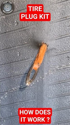 Tire Plug Repair Kit - What Happens Inside the Tire ? #tireplug #tirerepair #tirestrip #howitworks