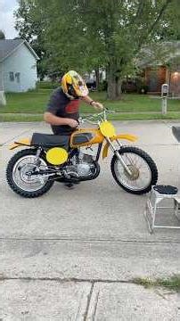 First Start & Ride On My New To Me 1972 CZ 400 Yellow Tanker Vintage Motocross MX Bike August 2025