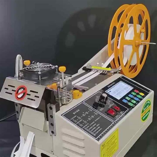 Full Automatic Hot Cold Computer-Controlled Velcro Zipper Ribbon Elastic Cord High-Speed Cutting Machine