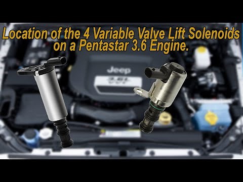 Where are the VVL Solenoids on a Pentastar 3.6 Engine.