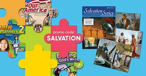 Buy a K5-Grade 6 Full-Grade Child Kit—get Salvation Series Flash-A-Cards FREE. | Abeka Homeschool
